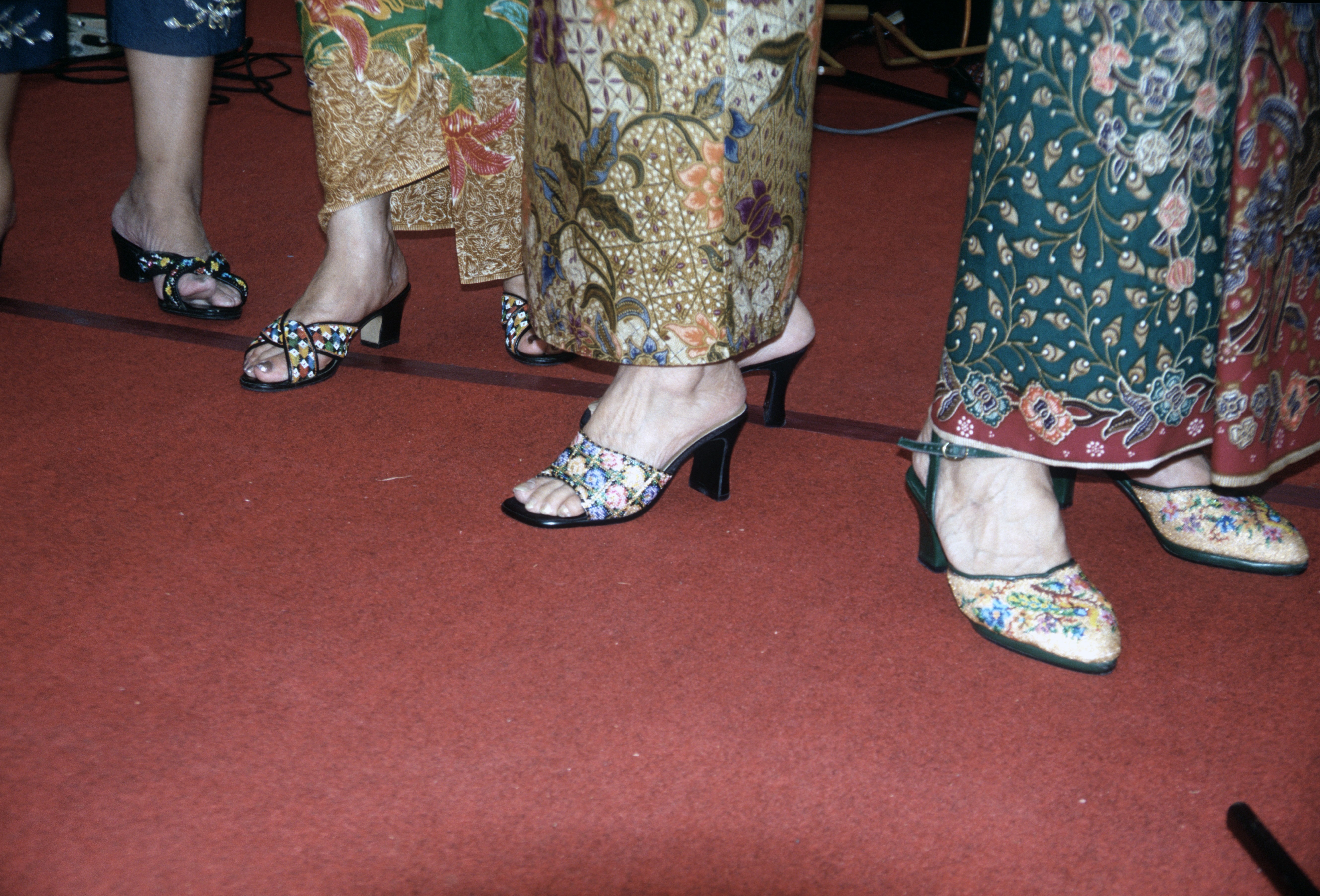 NL Interactive Narrative_Display of Peranakan beaded shoes