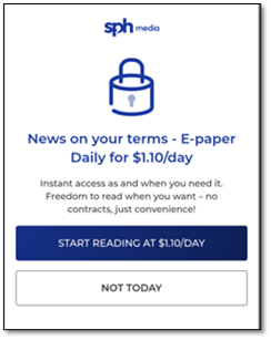 Why am i unable to access SPH Media eNewspapers ...