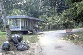 Kampong Lorong Fatimah immigration post, 1989 Courtesy of National Archives of Singapore