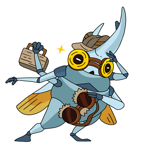 Image of Toriop Book Bug looking inquisitive