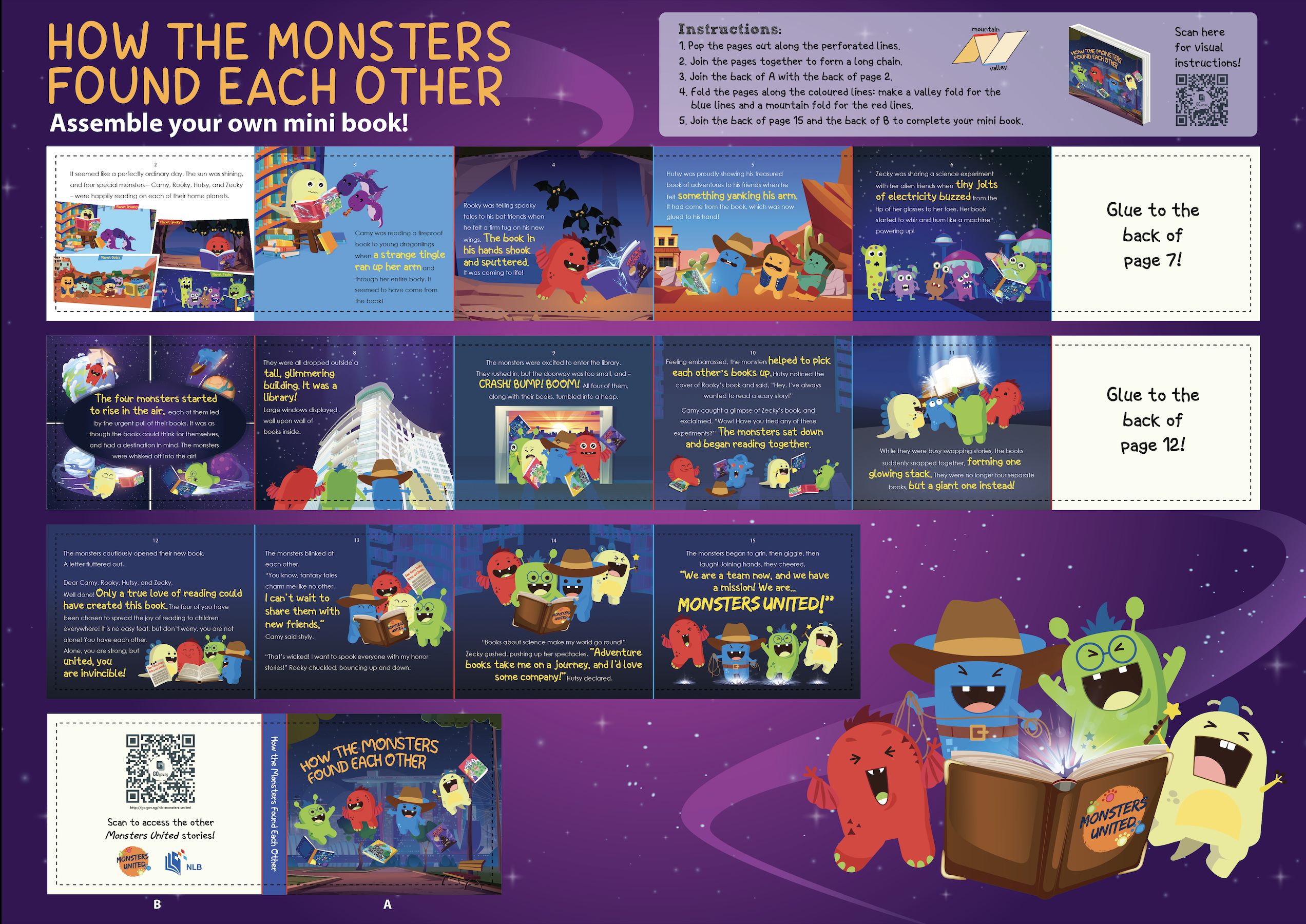 How the Monsters Found Each Other mini book