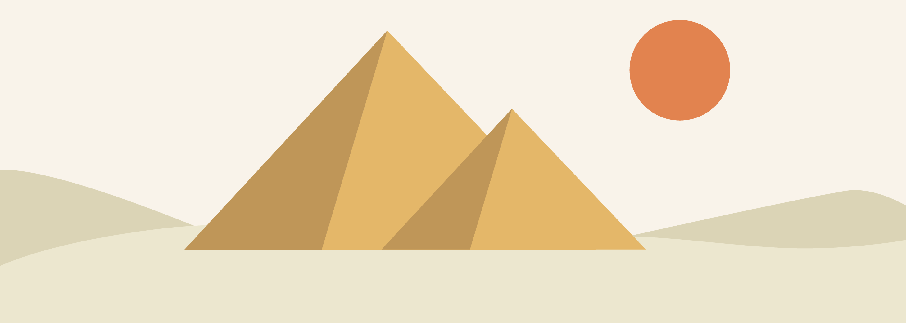 Graphic of pyramids