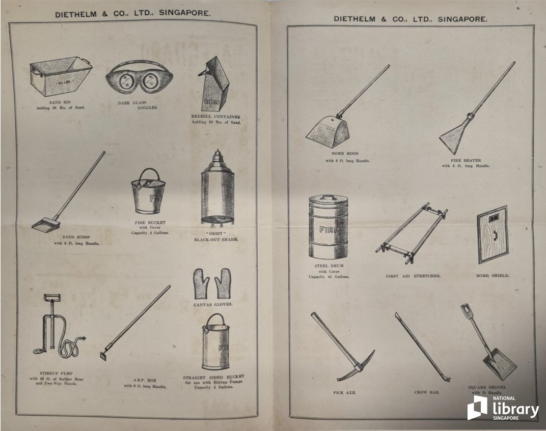 air raid equipment brochure