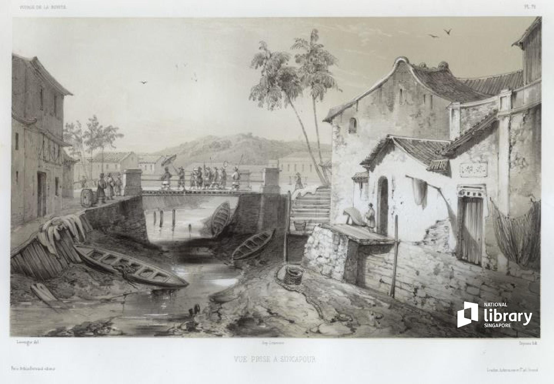 View from the south bank of the Singapore River towards Chinatown 