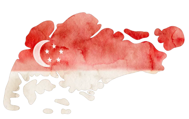 Singapore flag graphic