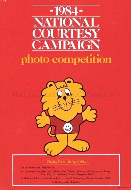 A 1984 poster of National Courtesy Campaign
